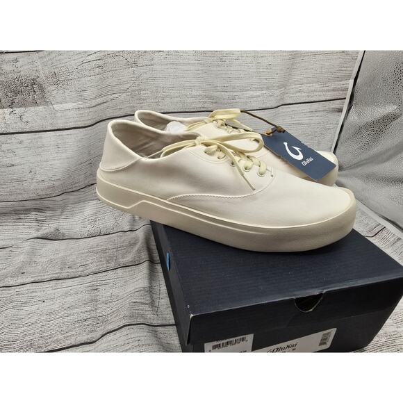 OluKai Men's Tradewind Sneakers, Off White, Size 11 - Picture 1 of 8